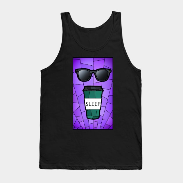 Sleep Stained Glass Tank Top by OctopodArts